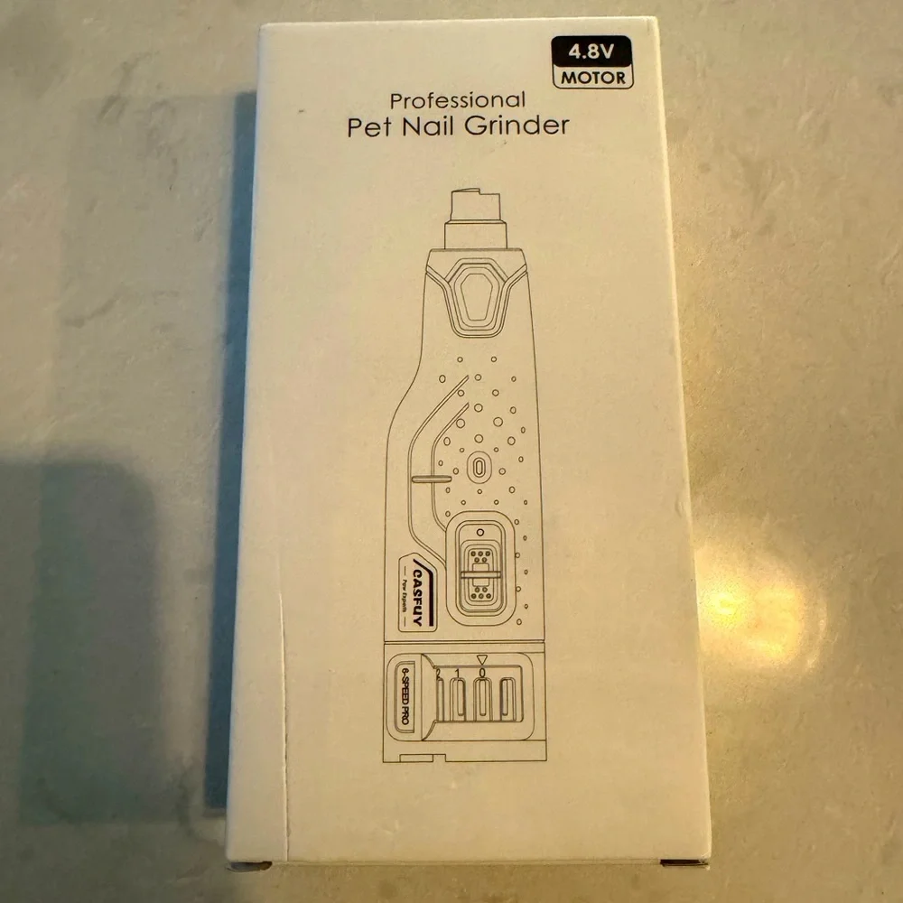 NWT Casfuy 6 Speed Professional Pet Nail Grinder